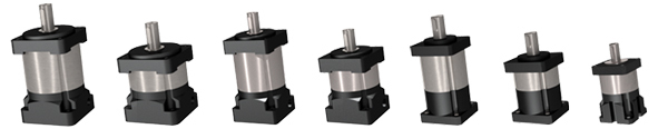 Gearboxes ranging in size to fit most standard stepper and servo motors